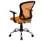 Emma and Oliver Mid-Back Mesh Swivel Task Office Chair with Chrome Base and Arms